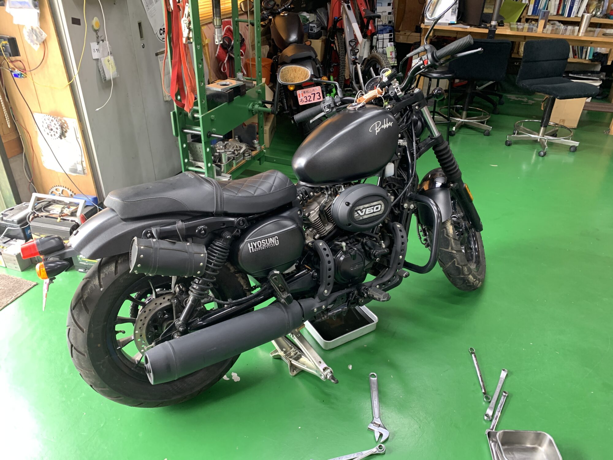 HYOSUNG GV125S エンジンオイル交換ほか | 岡本商店ホームページ、その5