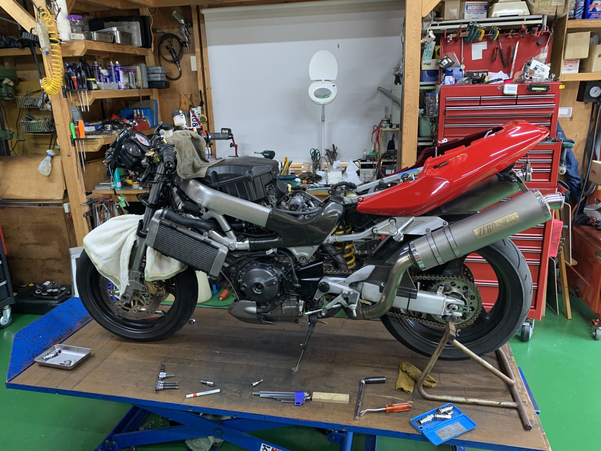 HONDA VTR1000F エンジン不動整備 | 岡本商店ホームページ、その５